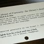 Advertisement for "A Cabinet of Curiosity: the Library's Dead Time" <br />by J. Pollack & B. Mak<br />Figure One Gallery<br />Champaign, Illinois<br />February 17th & 18th, 2012